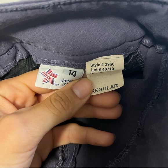 Girl’s Size 14 Purple Tailored Sportsman Knee Patch Horseback Riding Breeches - Picture 6 of 6